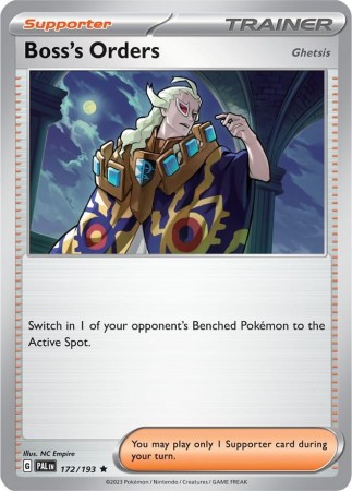 Boss's Orders #172 Pokemon Paldea Evolved