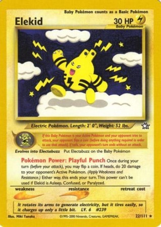 Elekid #22 Pokemon Neo Genesis