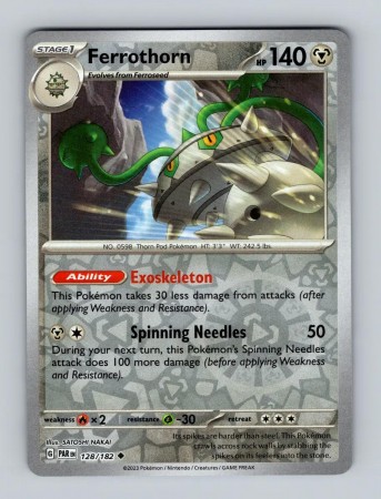 Ferrothorn [Reverse Holo] #128 Pokemon Paradox Rift