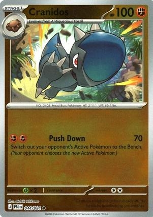Cranidos [Reverse Holo] #44 Pokemon Pitch Black 