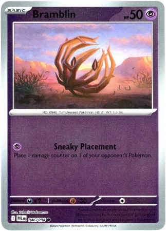 Bramblin [Reverse Holo] #46 Pokemon Phantasmal Flames
