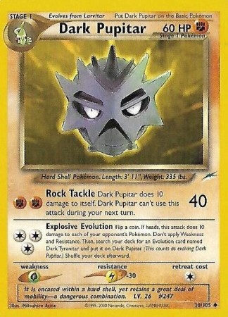 Dark Pupitar #38 Pokemon Neo Destiny