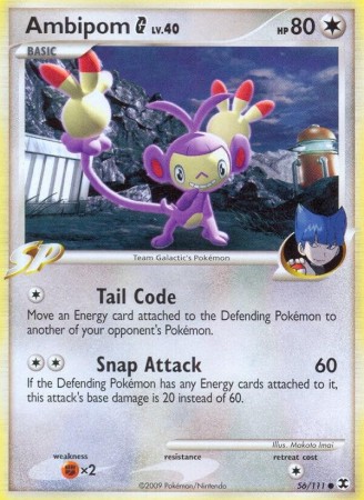 Ambipom G #56 Pokemon Rising Rivals