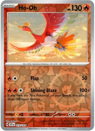 Ho-Oh [Reverse Holo] #19 Pokemon Surging Sparks