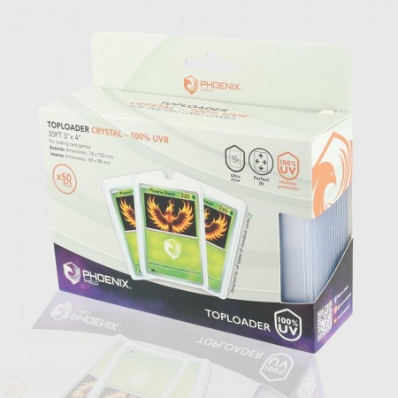 Phoenix Shield Toploader – Crystal 100% UV 50stk