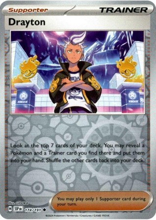 Drayton [Reverse Holo] #174 Pokemon Surging Sparks