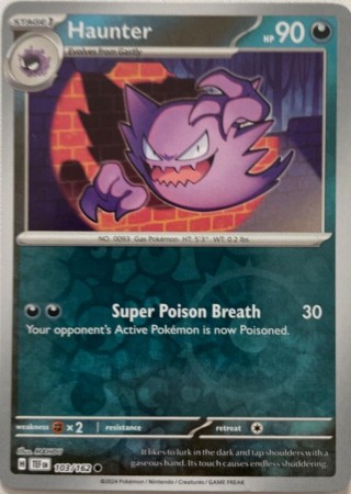 Haunter [Reverse Holo] #103 Pokemon Temporal Forces