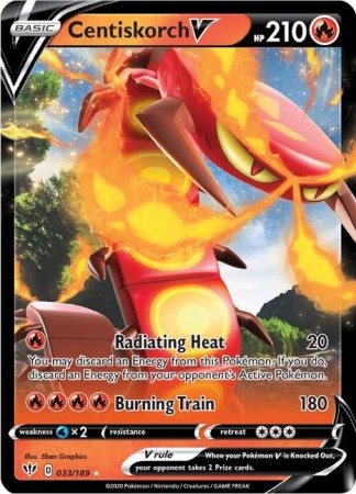 Centiskorch V #33 Pokemon Darkness Ablaze