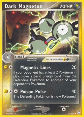 Dark Magneton #39 Pokemon Team Rocket Returns