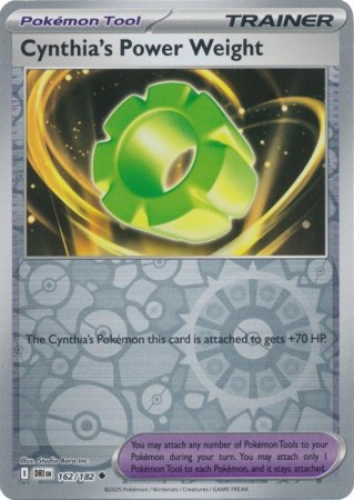 Cynthia's Power Weight [Reverse Holo] #162 Pokemon Destined Rivals