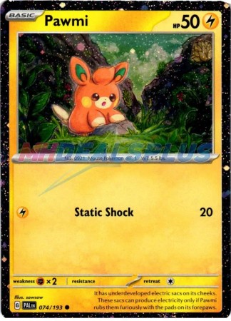 Pawmi [Cosmo Holo] #74 Pokemon Paldea Evolved