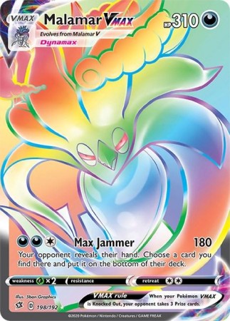 Malamar VMAX #198 Pokemon Rebel Clash