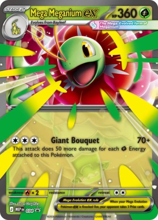 Mega Meganium Ex #34 Pokemon Promo