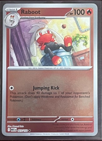 Raboot [Reverse Holo] #27 Pokemon Mega Evolution