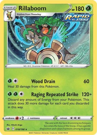 Rillaboom #18 Pokemon Chilling Reign