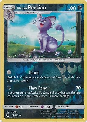 Alolan Persian [Reverse Holo] #79 Pokemon Sun & Moon 