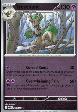 Trevenant [Reverse Holo] #39 Pokemon Chaos Rising