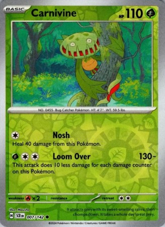 Carnivine [Reverse Holo] #7 Pokemon Stellar Crown