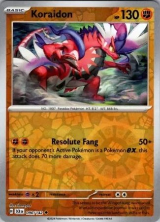 Koraidon [Reverse Holo] #90 Pokemon Stellar Crown