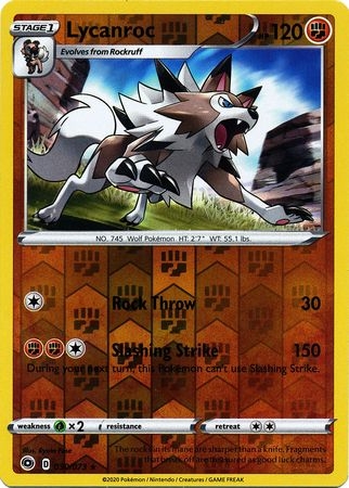 Lycanroc [Reverse Holo] #30 Pokemon Champion's Path