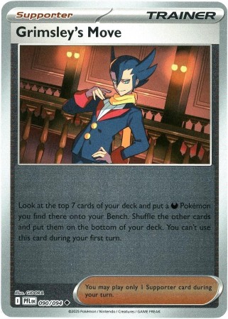 Grimsley's Move [Reverse Holo] #90 Pokemon Phantasmal Flames