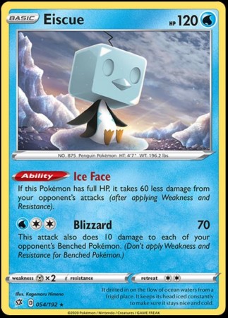 Eiscue [Holo] #54 Pokemon Rebel Clash