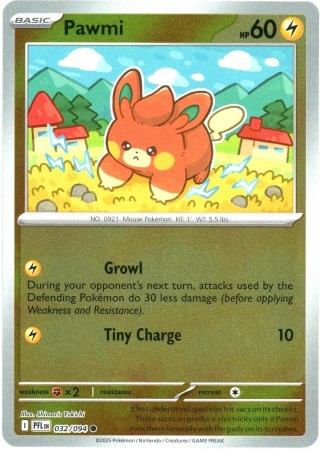 Pawmi [Reverse Holo] #32 Pokemon Phantasmal Flames