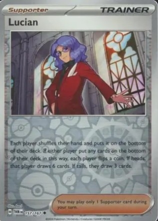 Lucian [Reverse Holo] #157 Pokemon Twilight Masquerade