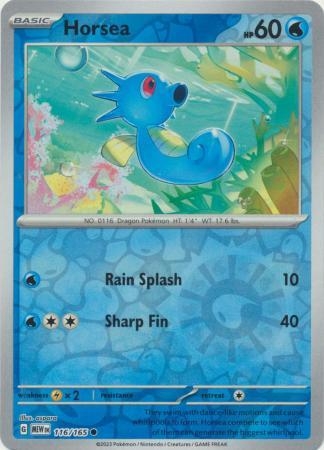 Horsea [Reverse Holo] #116 Pokemon Scarlet & Violet 151