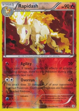 Rapidash [Reverse Holo] #15 Pokemon Generations