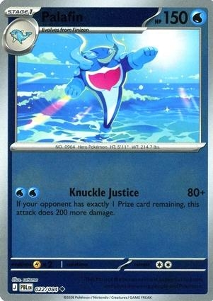Palafin [Reverse Holo] #22 Pokemon Pitch Black 