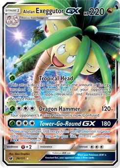 Alolan Exeggutor GX #74 Pokemon Crimson Invasion