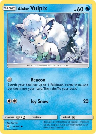 Alolan Vulpix #21 Pokemon Guardians Rising 