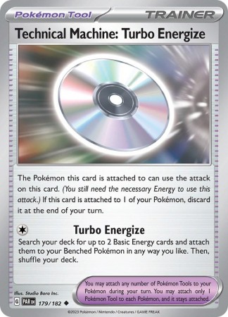 Technical Machine: Turbo Energize #179 Pokemon Paradox Rift