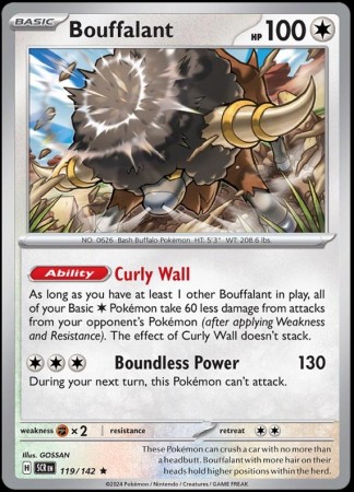 Bouffalant #119 Pokemon Stellar Crown