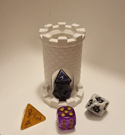 Mini Dice Tower - Hvit
