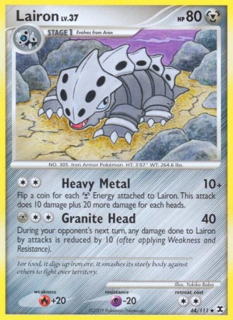 Lairon #44 Pokemon Rising Rivals