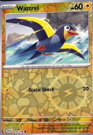 Wattrel [Reverse Holo] #78 Pokemon Scarlet & Violet