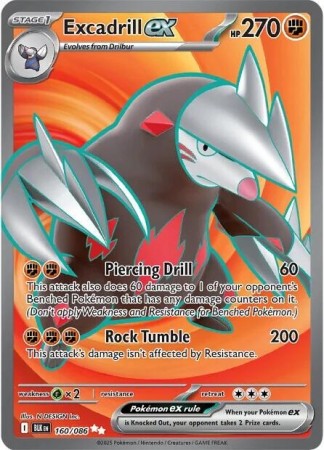 Excadrill ex #160 Pokemon Black Bol