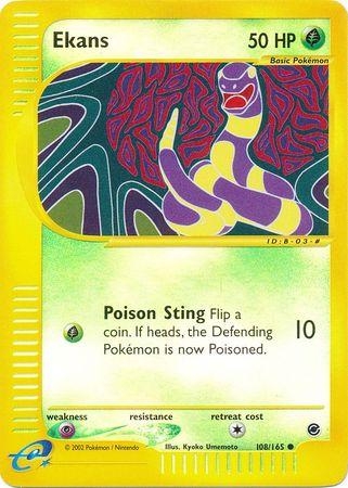 Ekans [Reverse Holo] #108 Pokemon Expedition
