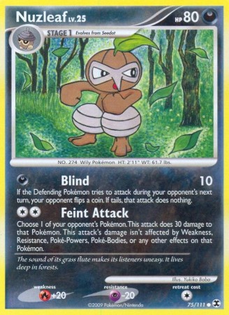 Nuzleaf #75 Pokemon Rising Rivals