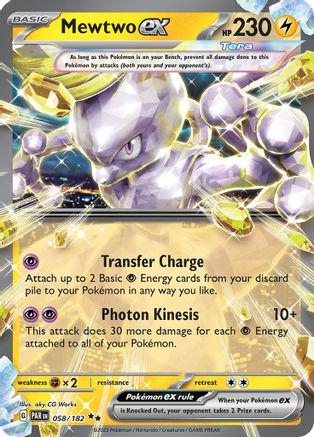 Mewtwo ex #58 Pokemon Paradox Rift