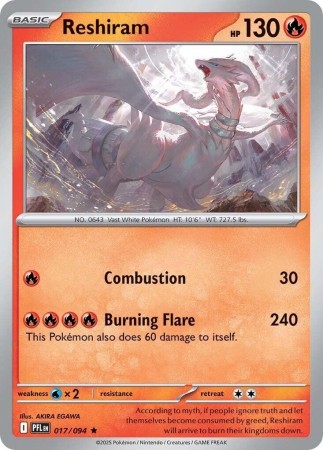 Reshiram #17 Pokemon Phantasmal Flames