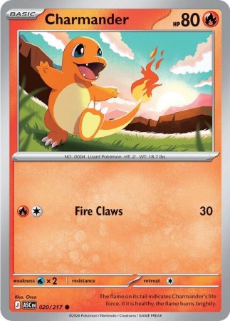 Charmander #20 Pokemon Ascended Heroes