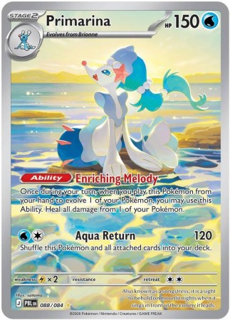 Primarina #88 Pokemon Pitch Black