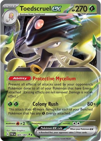 Toedscruel ex #5 Pokemon Paldean Fates