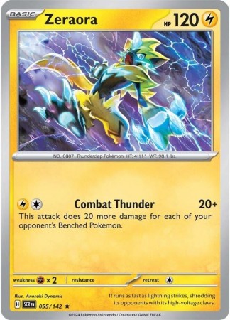 Zeraora #55 Pokemon Stellar Crown