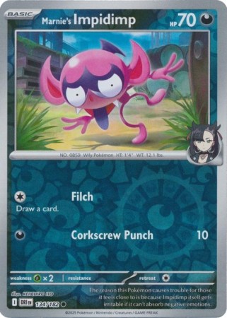 Marnie's Impidimp [Reverse Holo] #134 Pokemon Destined Rivals
