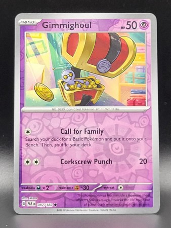Gimmighoul [Reverse Holo] #87 Pokemon Paradox Rift