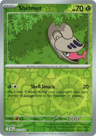 Shelmet [Reverse Holo] #12 Pokemon Journey Together